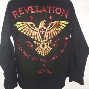 Eighty eight Revelation button long sleeve shirt